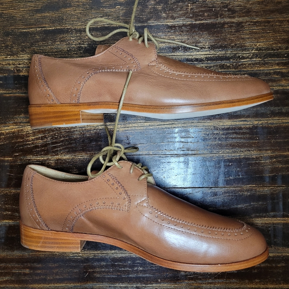 Christy Dawn Agnes Oxford in saddle leather 6 - Picture 9 of 11